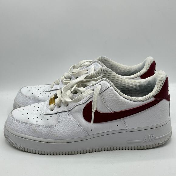 NIKE Air Force 1 \'07 Low Team Red Summit White Sz 9.5 main image 7
